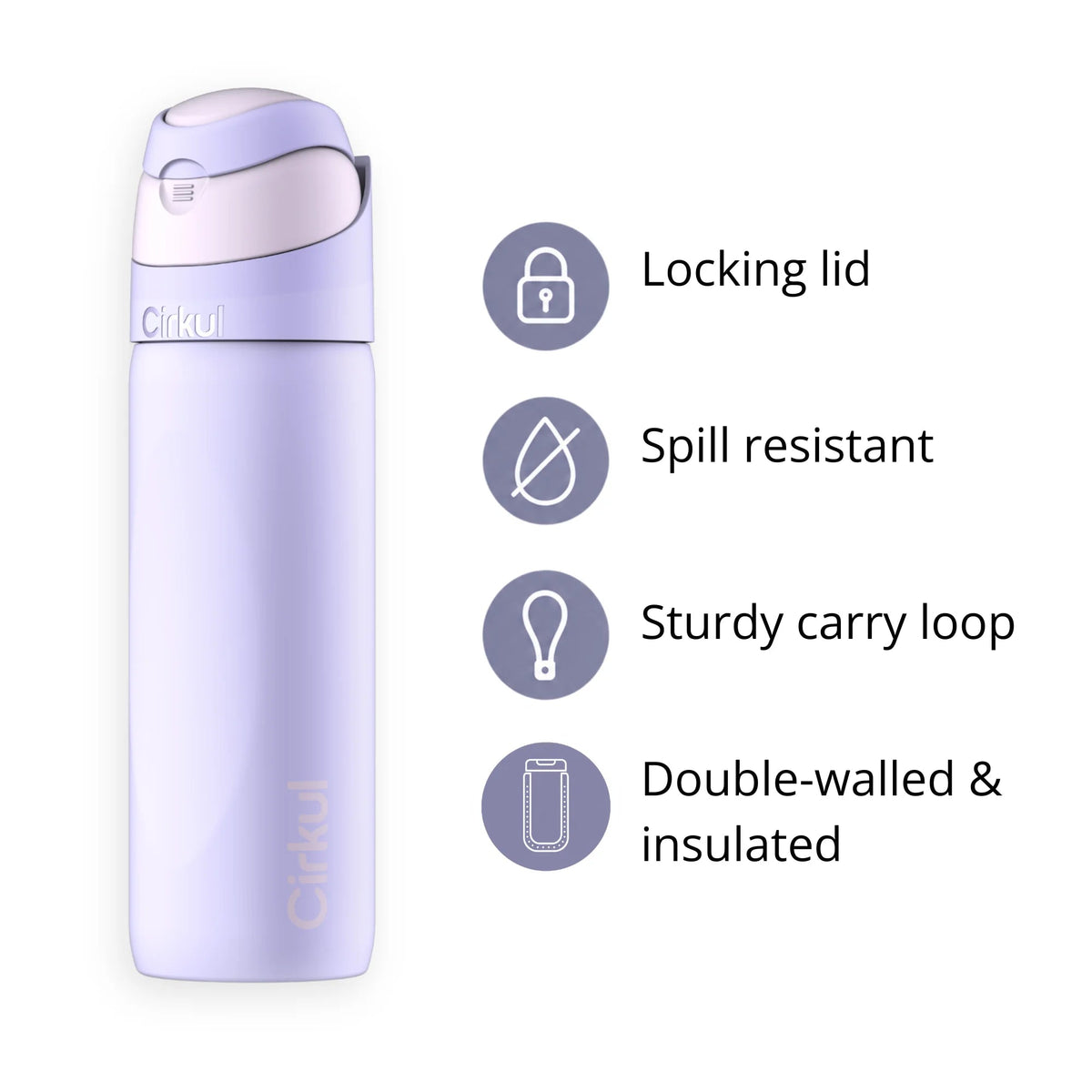 Cirkul 16oz. StrawSip™ Flip Bottle