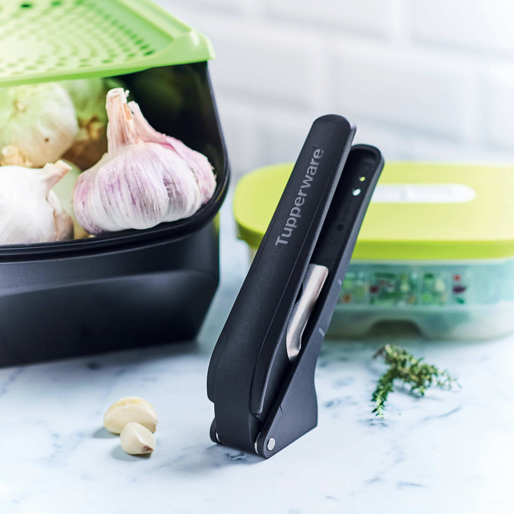 Tupper Ware Tupperware® Garlic Press | Peel, Press, Prep Garlic &amp; Fresh Herbs