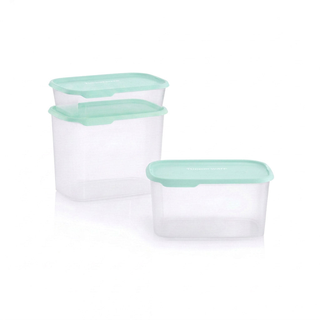 Tupper Ware One Touch Fresh® Rectangular | 3-piece Set