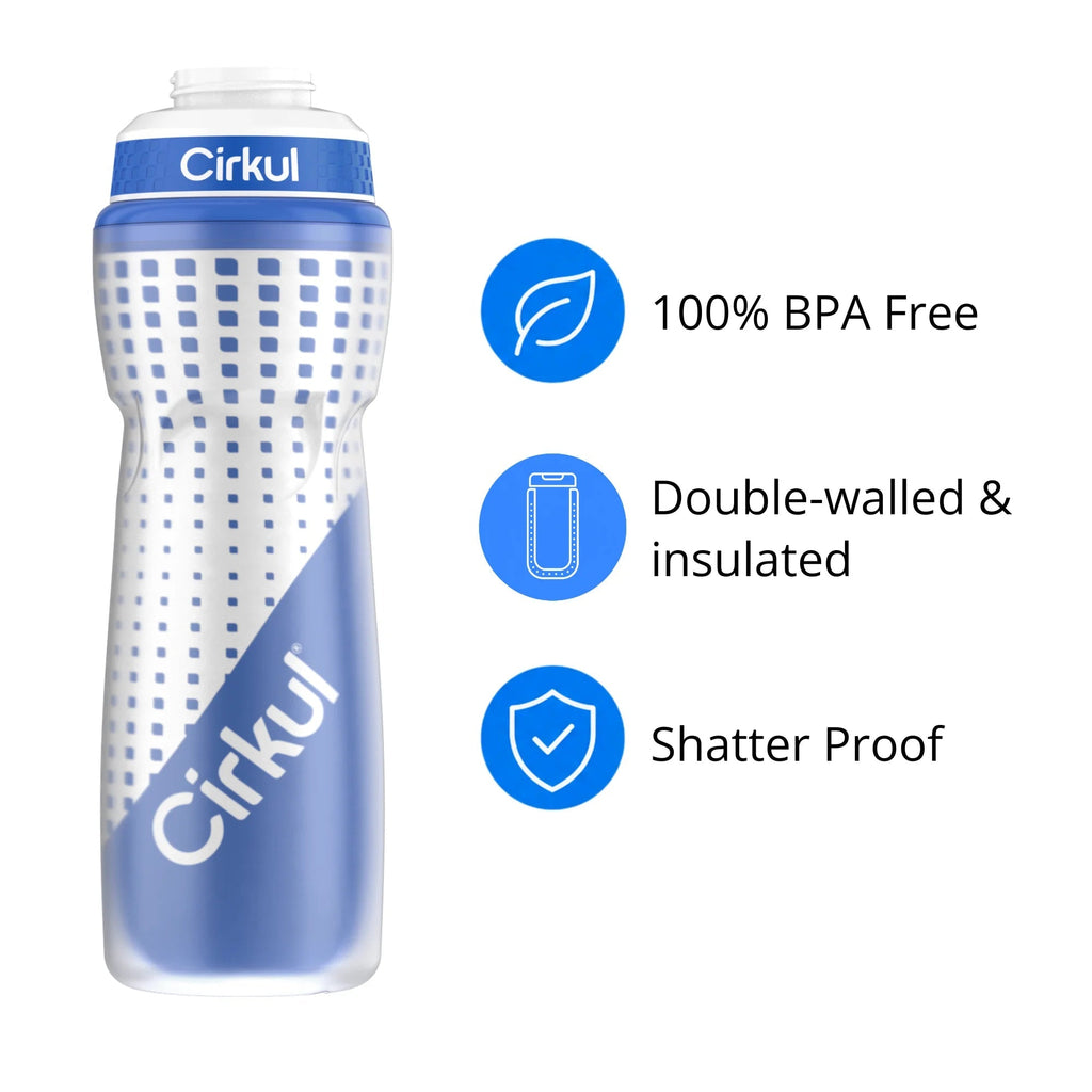 Cirkul 22oz. Insulated Squeeze Plastic Bottle &amp; Sport Lid