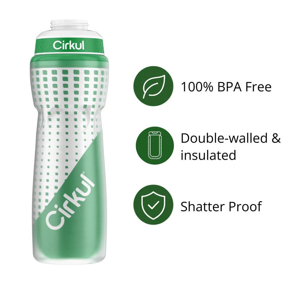 Cirkul 22oz. Insulated Squeeze Plastic Bottle &amp; Sport Lid