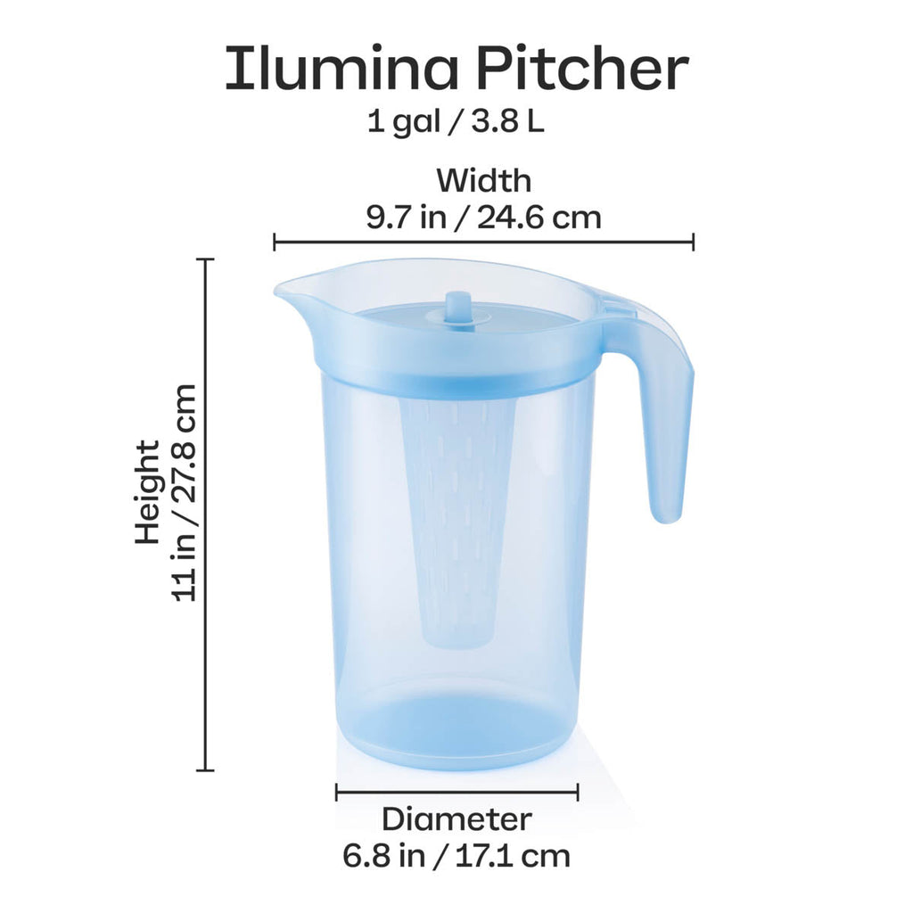 Tupper Ware Tupperware® Ilumina 1-Gallon Pitcher with Infuser | 1 Gal / 3.8 L