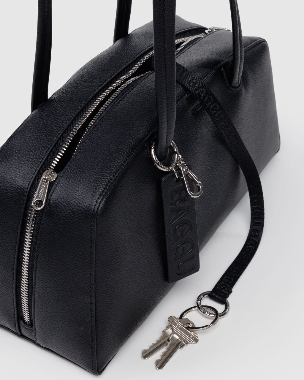 Baggu Recycled Leather Bowler Bag