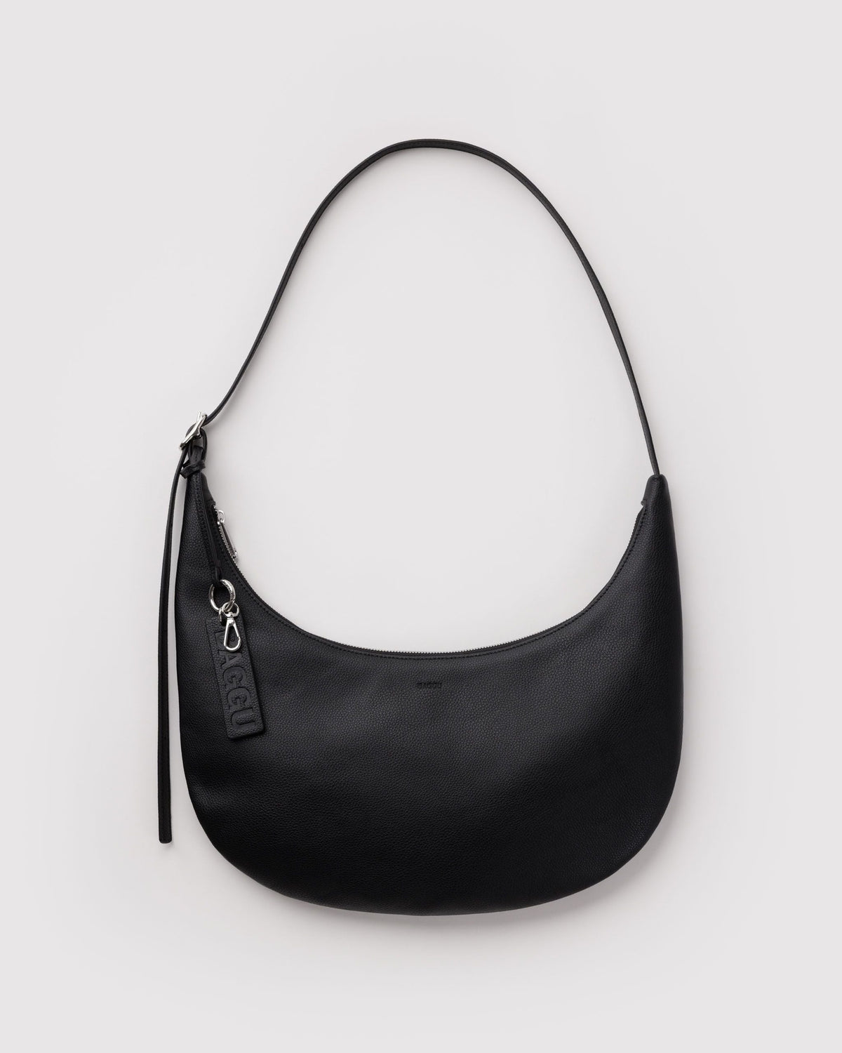 Baggu Medium Recycled Leather Flat Crescent