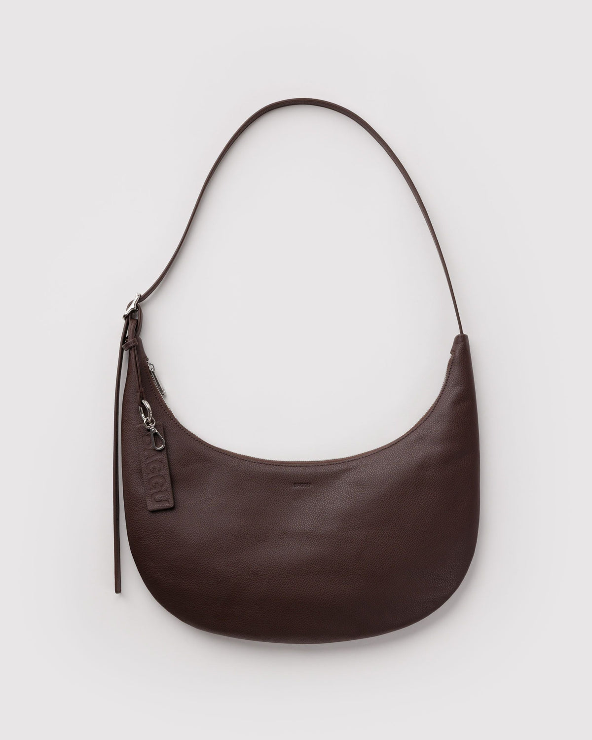 Baggu Medium Recycled Leather Flat Crescent