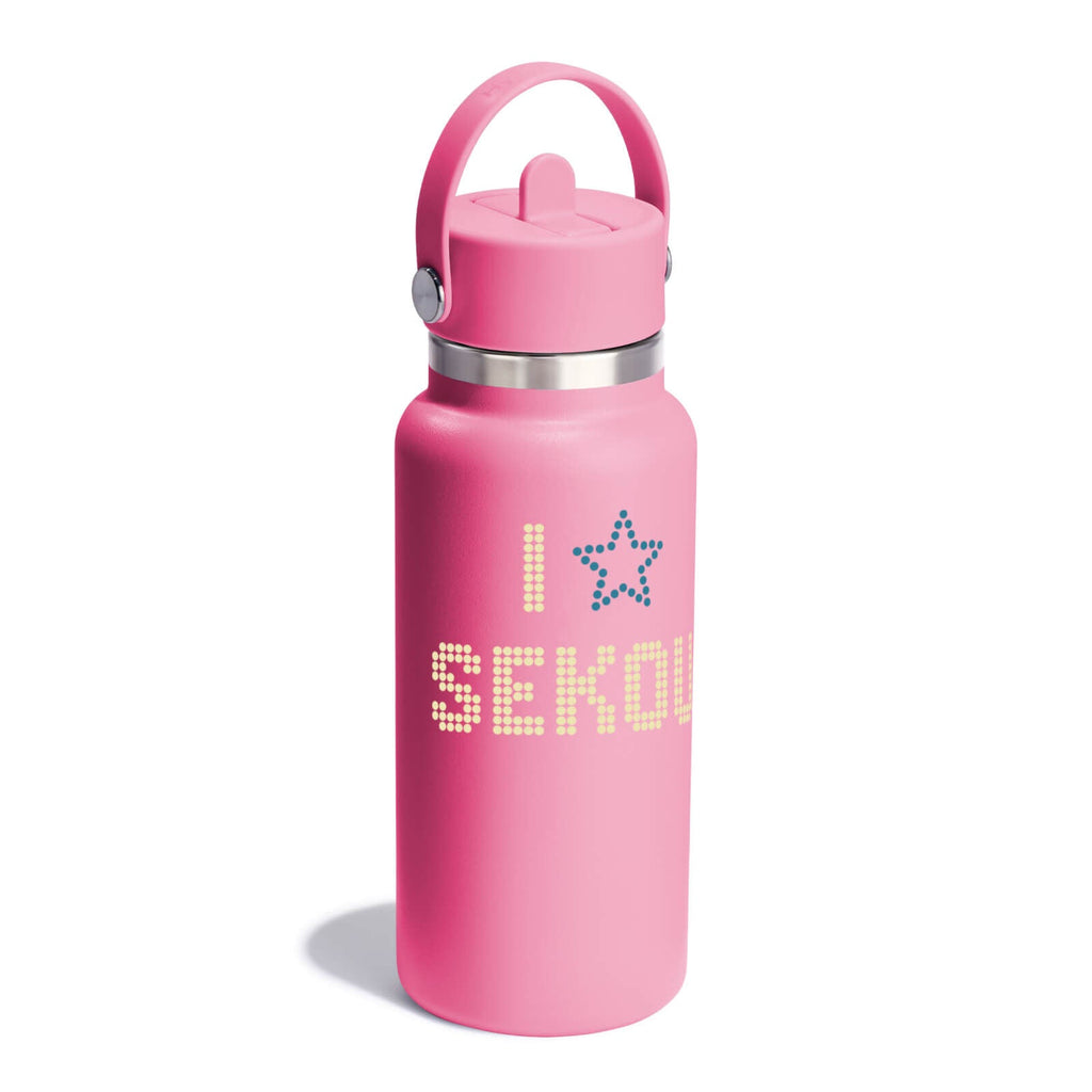 Hydro Flask Sekou Star Pink - 32 oz Bottle