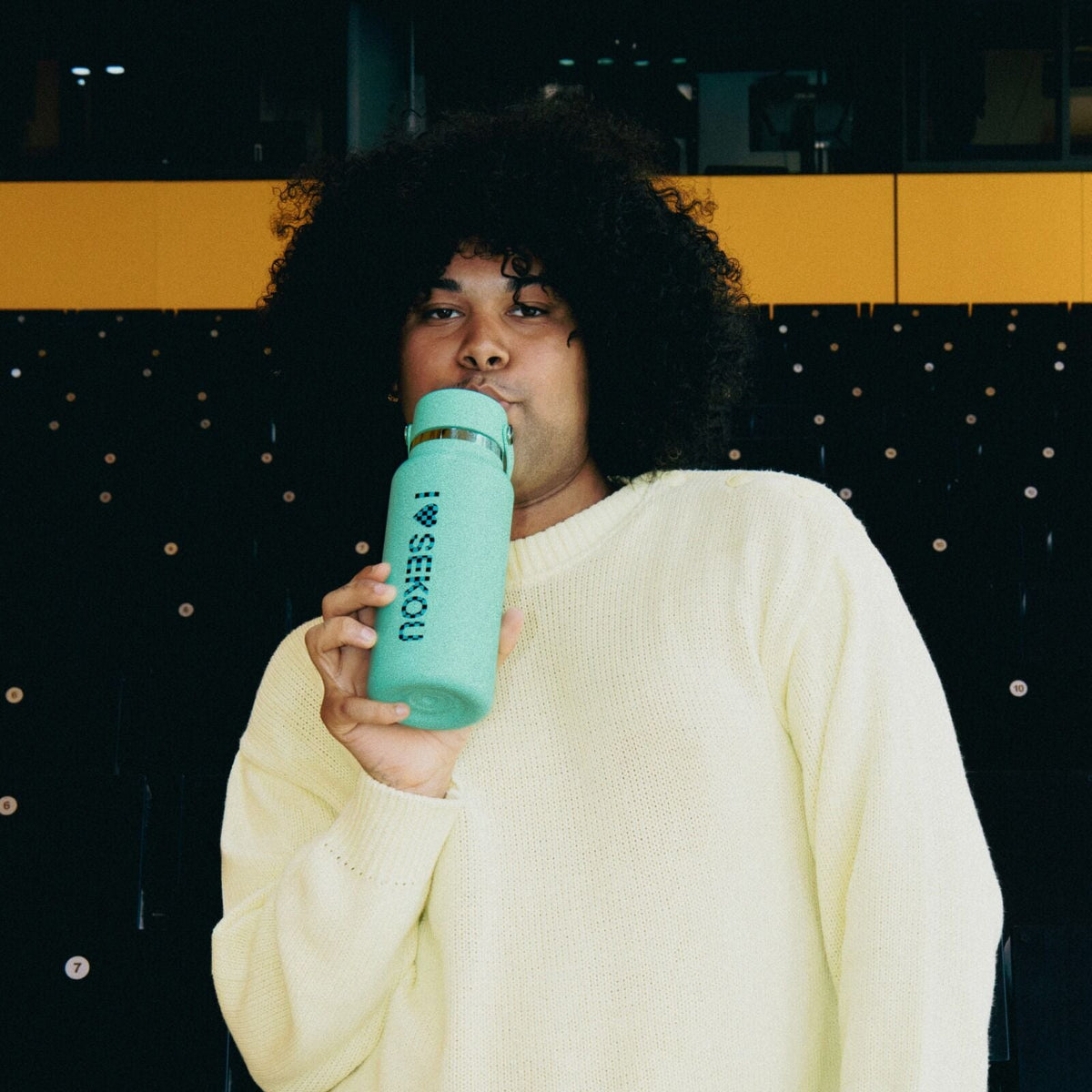 Hydro Flask I Love Sekou Green - 32 oz Bottle