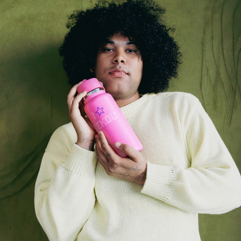 Hydro Flask Sekou Star Pink - 32 oz Bottle